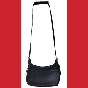 Vintage Coach Legacy Black Leather Shoulder Bag 1936